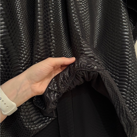 Adrienne Black Snakeskin Blouse - Picture 4 of 4